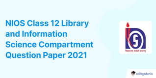 NIOS Class 12 Library and Information Science Compartment Question Paper 2021 with Answer Key